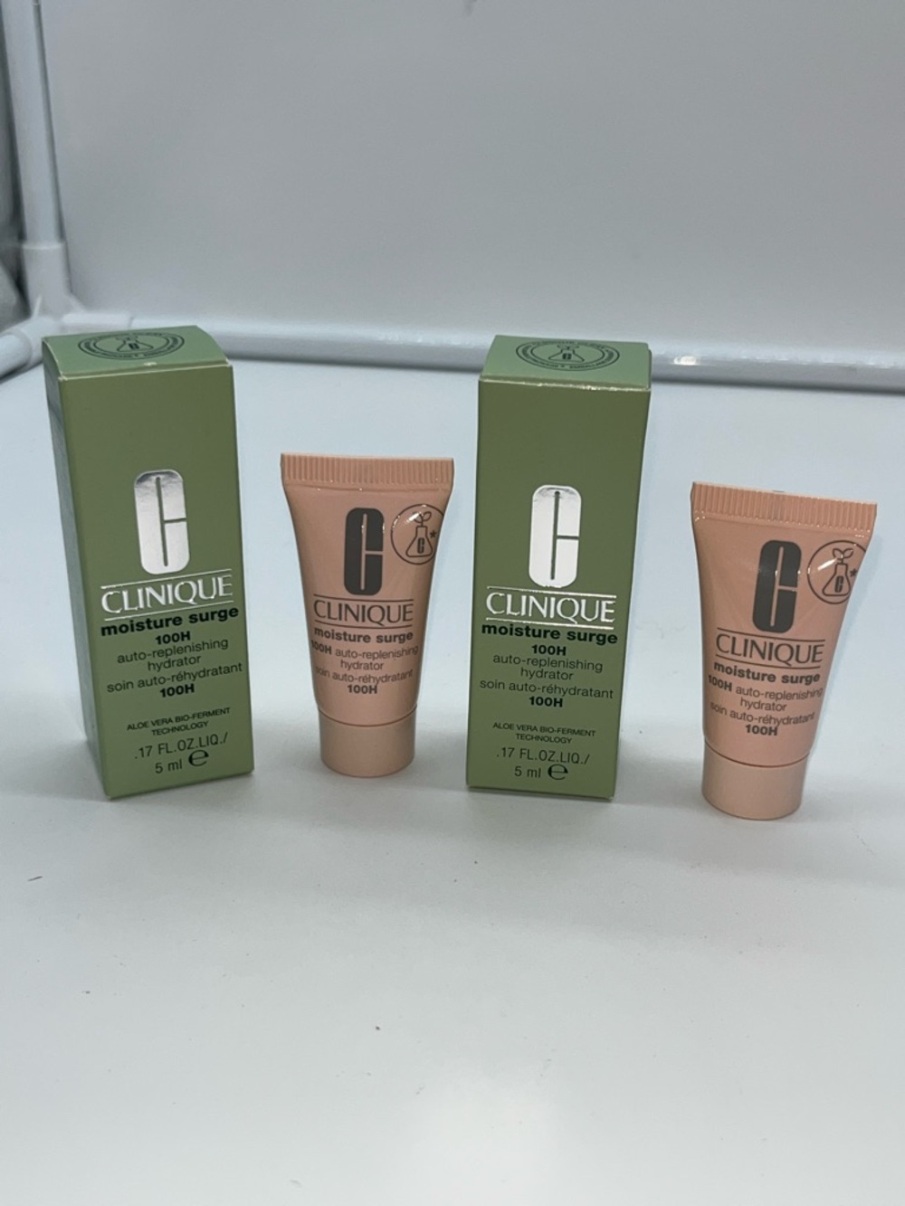 Clinique Moisture Surge 100H Hydrator - 2 - .17 Fl oz liq/5 ml tubes, New